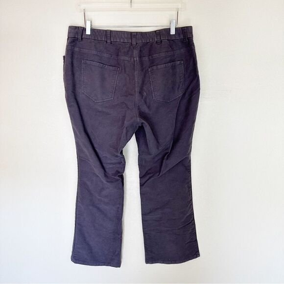 Boden Grey Trouser Wide Leg Flare Pants Stretch Size 14 - Picture 5 of 7